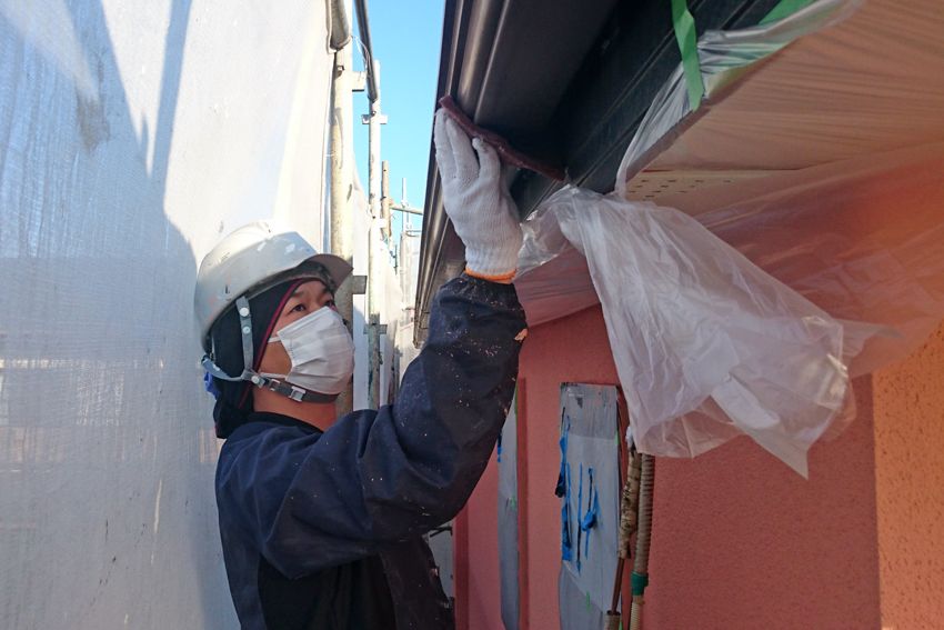 屋根塗装(遮熱)、モルタル外壁塗装、ベランダ防水トップコート