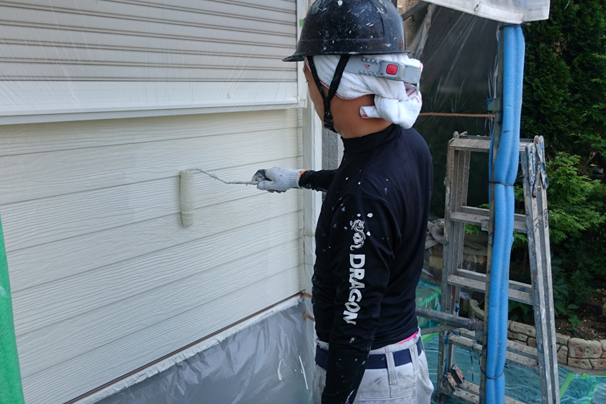 屋根の遮熱塗装と外壁のUVプロテクト・クリアー塗装、コーキング打替、ﾍﾞﾗﾝﾀﾞ防水トップ