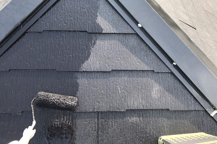 屋根／遮熱塗装、モルタル外壁／ジョリパット塗装、ベランダ／防水トップコート