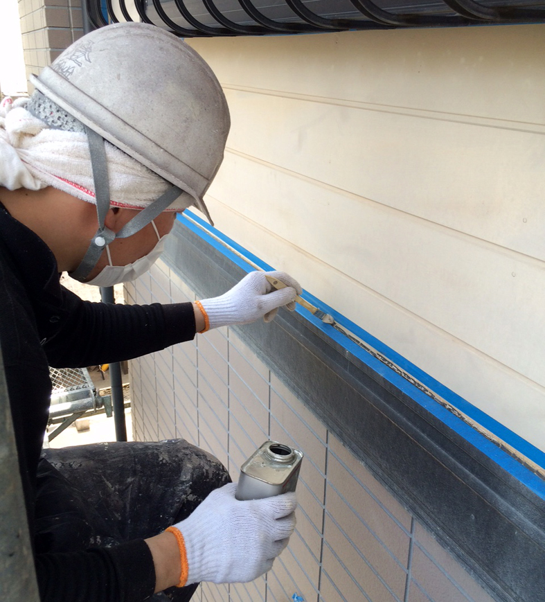 高遮熱屋根塗装、サイディングツートン塗装、ベランダ防水