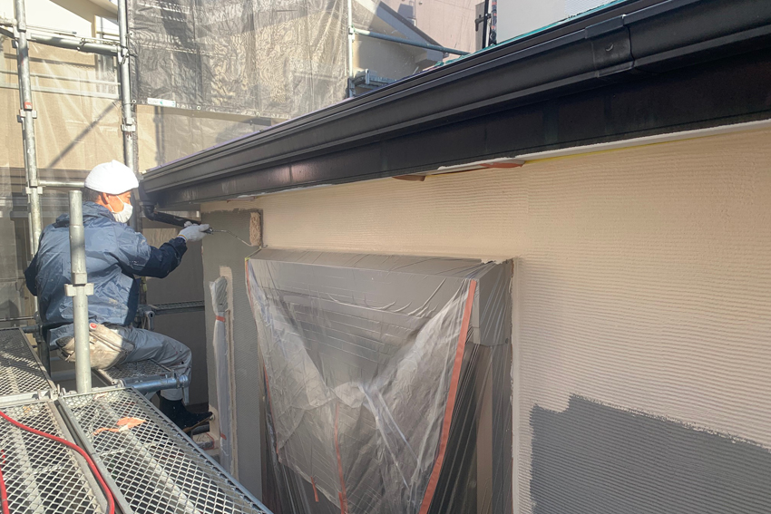 屋根カバー工法とジョリパットによる外壁塗装