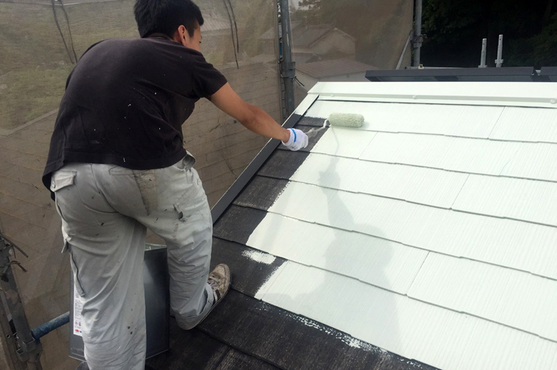 高遮熱屋根塗装、外壁塗装、ベランダ防水塗装、コーキング打替