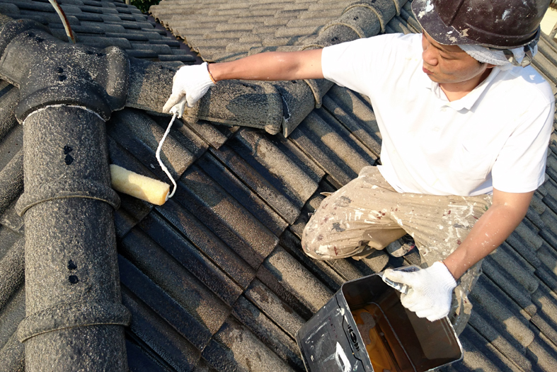 セメント瓦屋根塗装、外壁塗装、コーキング打替、雨漏り補修