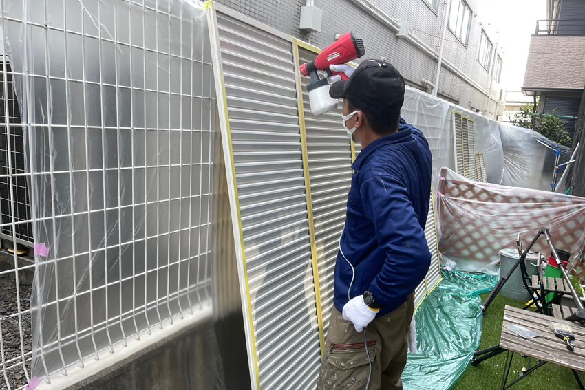 アパートで屋根塗装と外壁塗装等、大規模修繕