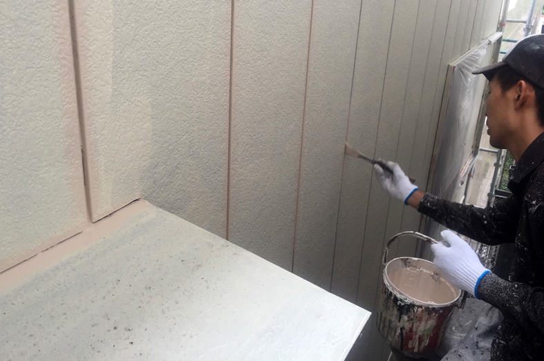 アパート／スレート屋根塗装、金属外壁塗装、貯水槽遮光塗装