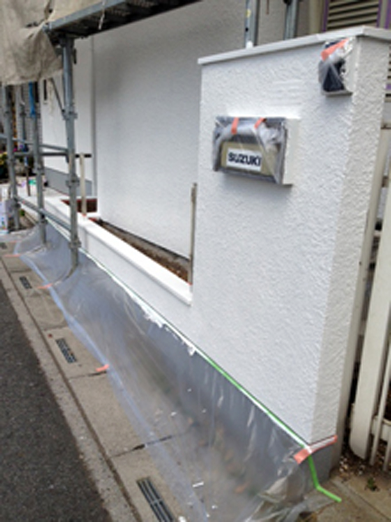 店舗兼住宅－屋根塗装、外壁塗装、ベランダ防水工事