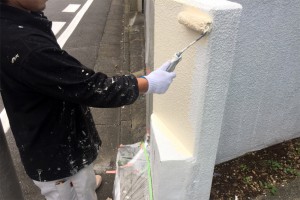 さいたま市浦和区、T様邸の外壁塗装で全ての塗装工程完了