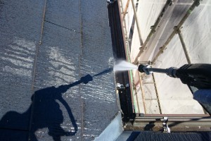 さいたま市北区のN様の外壁塗装と屋根塗装のための高圧洗浄