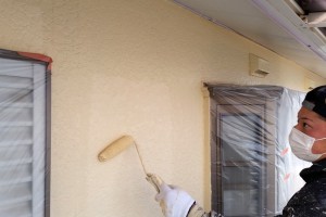 さいたま市浦和区のT様の外壁塗装と屋根塗装で上塗が完了