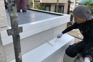 上尾市、I様邸の外壁塗装と防水工事
