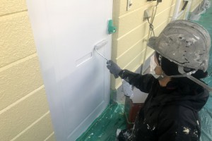 蓮田市、Mアパートの外壁塗装に伴う防水工事
