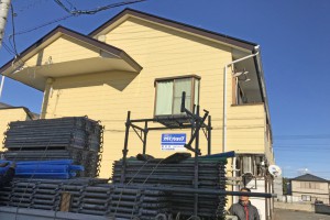 蓮田市、Mアパートの外壁塗装と屋根塗装が完工