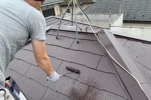 さいたま市北区のY様邸で屋根塗装が完了