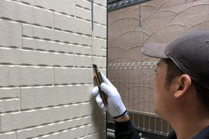 さいたま市北区、M教会で外壁塗装後のコーキング打替が完了