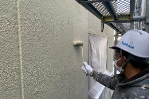 さいたま市浦和区、Iビルの外壁塗装は着々と進捗中