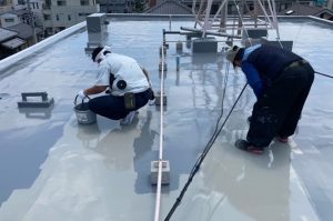さいたま市浦和区、Mマンションの屋上防水が完工