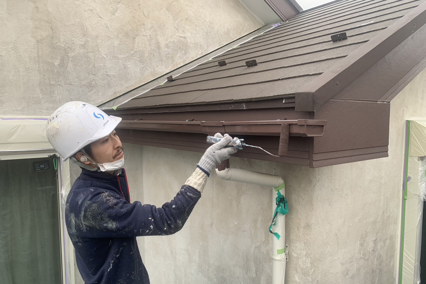 屋根／遮熱塗装、ユニプラル外壁／塗装、シーリング、木部防腐塗装、バルコニー防水トップコート