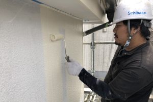 さいたま市見沼区、S様邸の屋根塗装と外壁塗装は中塗まで 