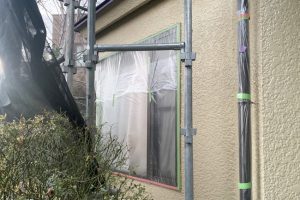 さいたま市北区のK様邸で屋根塗装と外壁塗装が着工