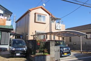 上尾市のN様邸で屋根塗装と外壁塗装が完工