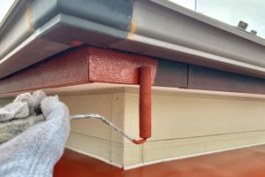 さいたま市西区のK様邸で屋根塗装は下塗が外壁塗装は養生が完了
