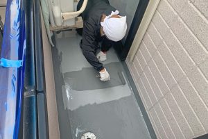 さいたま市緑区のK様からご紹介頂いたK様邸でウレタン防水が完了
