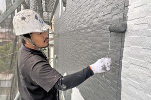 さいたま市北区、O様邸の屋根塗装や外壁塗装は順調