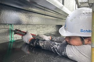 さいたま市北区、O様邸で外壁塗装の後のシーリング