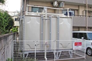 さいたま市浦和区、Cマンションで受水槽の遮光塗装が完工