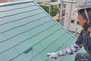 さいたま市緑区、HO様邸で屋根と外壁塗装は順調に進捗中
