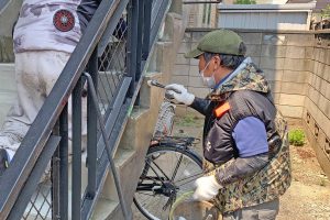 さいたま市中央区のHマンションでウレタン塗膜防水が完了