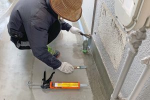 さいたま市中央区のHマンションでウレタン塗膜防水が完了