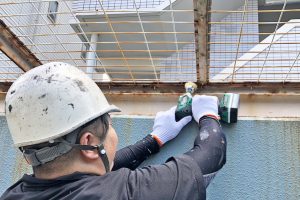 さいたま市大宮区のSマンションで付帯部分の塗装が着工