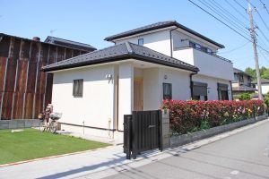 上尾市のF様邸で外壁塗装が完工