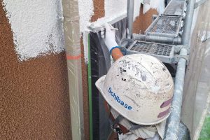 さいたま市北区のH様邸の外壁塗装は下塗が完了