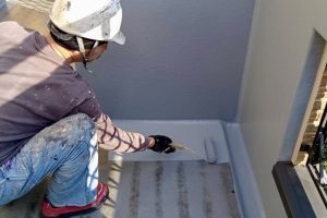 上尾市のM様邸で外壁塗装の工程が完了