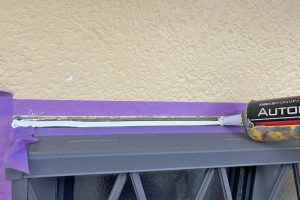 上尾市のM様邸で外壁塗装のための高圧洗浄と塗潰し外壁の塗装前のシーリングが完了