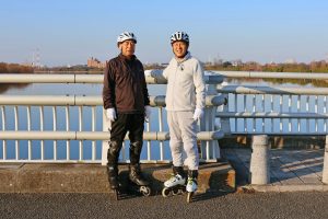 さいたま市南区の彩湖でインラインスケートの滑り納め