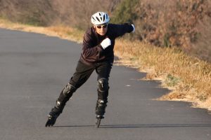 さいたま市南区の彩湖でインラインスケートの滑り納め