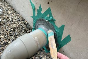 蓮田市のⅮ様邸は縦目地のコーキングが完了