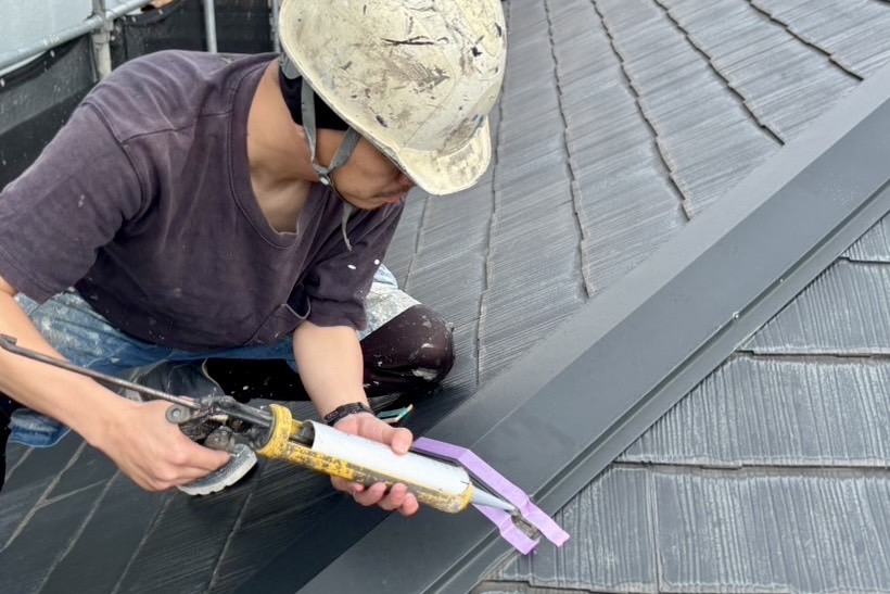 屋根・外壁の断熱塗装、コーキング打替