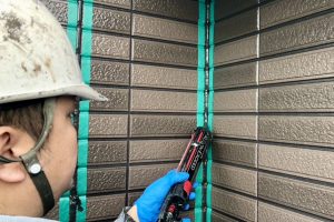 さいたま市大宮区のI様邸で縦目地のコーキング打替えが完了