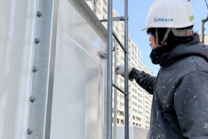 さいたま市大宮区、Dマンションの受水槽の塗装は中塗と上塗