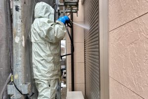 さいたま市西区のS様邸で外壁塗装が着工