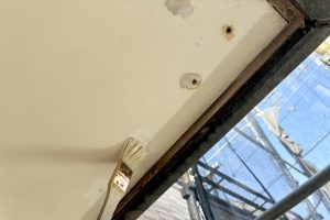 さいたま市西区のS様邸で外壁塗装用の養生が完了