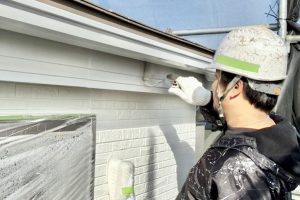 さいたま市浦和区のＷ様邸で破風・鼻隠し・樋の塗装が完了